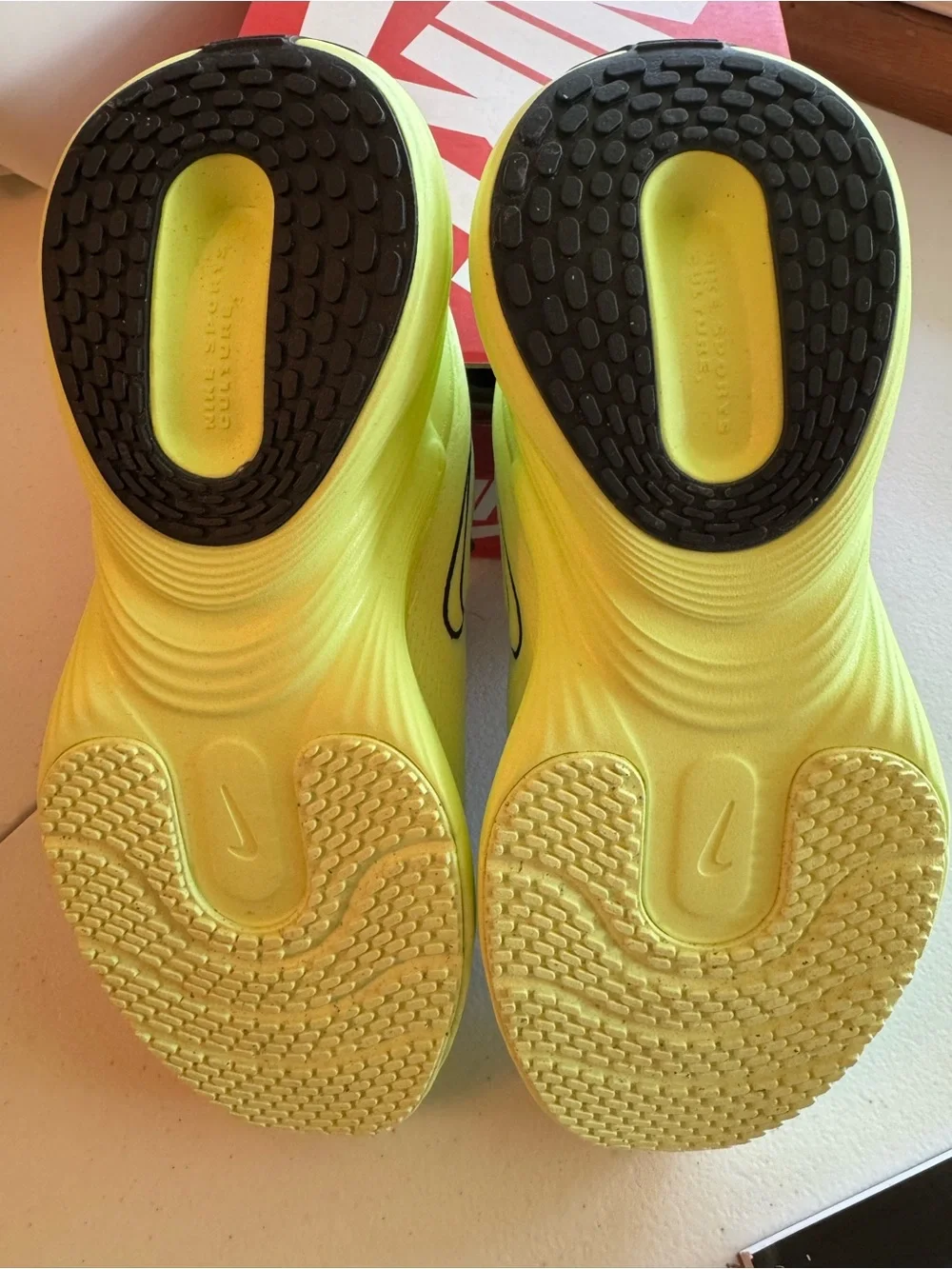 Nike Uplift SC Black Barely Volt, Size 4Y/5.5W. Brand New OG Box